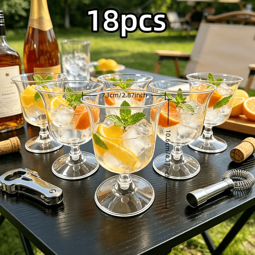 Reusable Outdoor Wine Glass Set for Stylish Beverage Serving | ribuella
