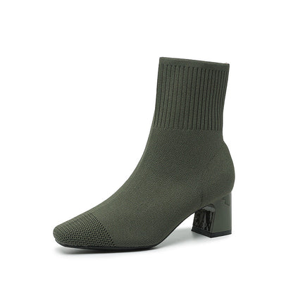 Bottines Chaussettes à Talons