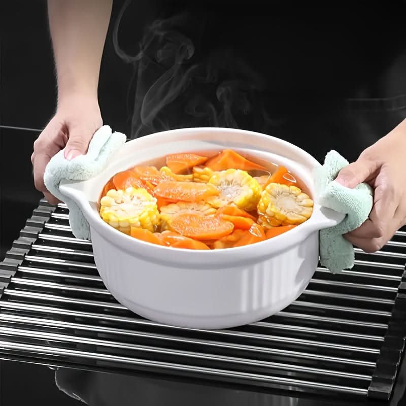 Suport de uscare a vaselor din oțel inoxidabil – design rulabil | ribuella