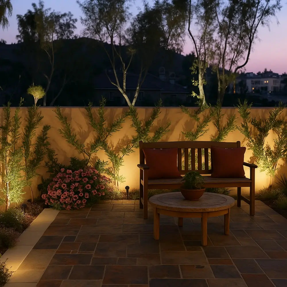 Weather Resistant Solar LED Floodlight Adjustable Garden Spotlight