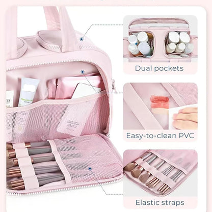 Ultimate 4-Compartment Travel Toiletry Organizer for Women | ribuella