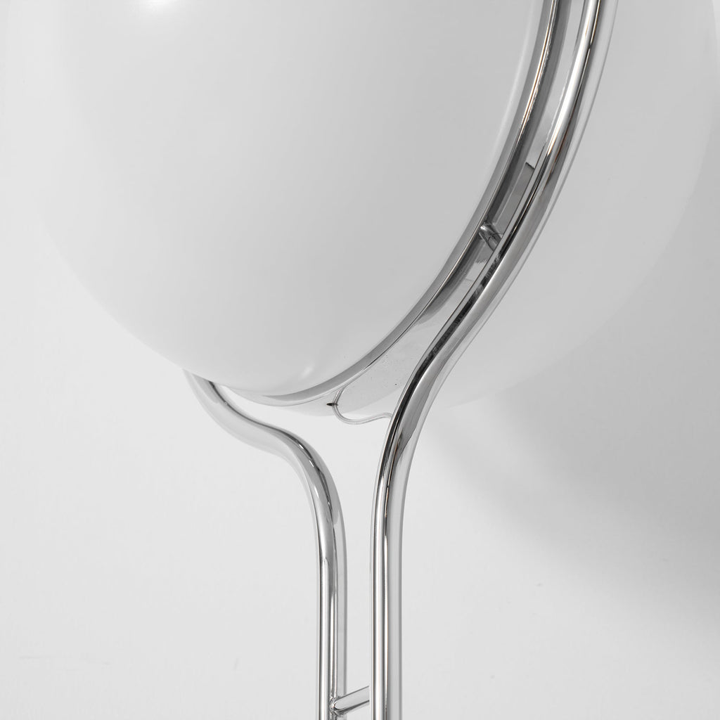 Garrault-Delord Dual Position Lamp, Ceiling Or Floor Stand, Contemporary Frame