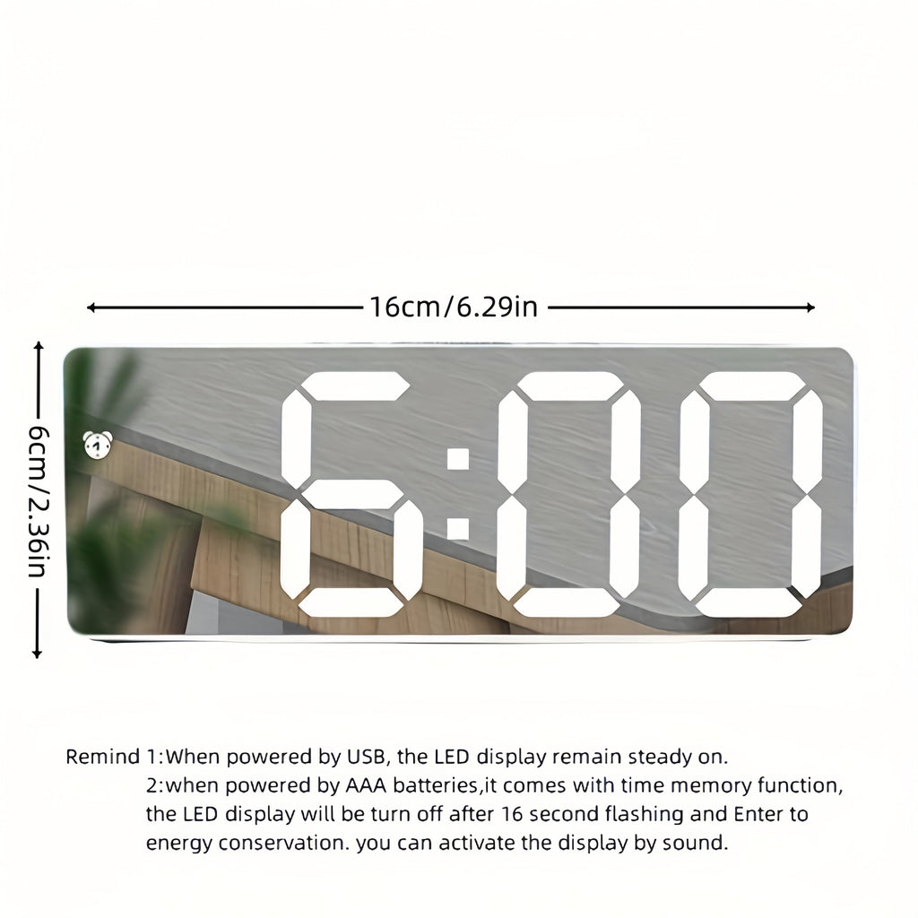 Digital Sunrise Alarm Clock Soft Light Simulation, Automatic Snooze