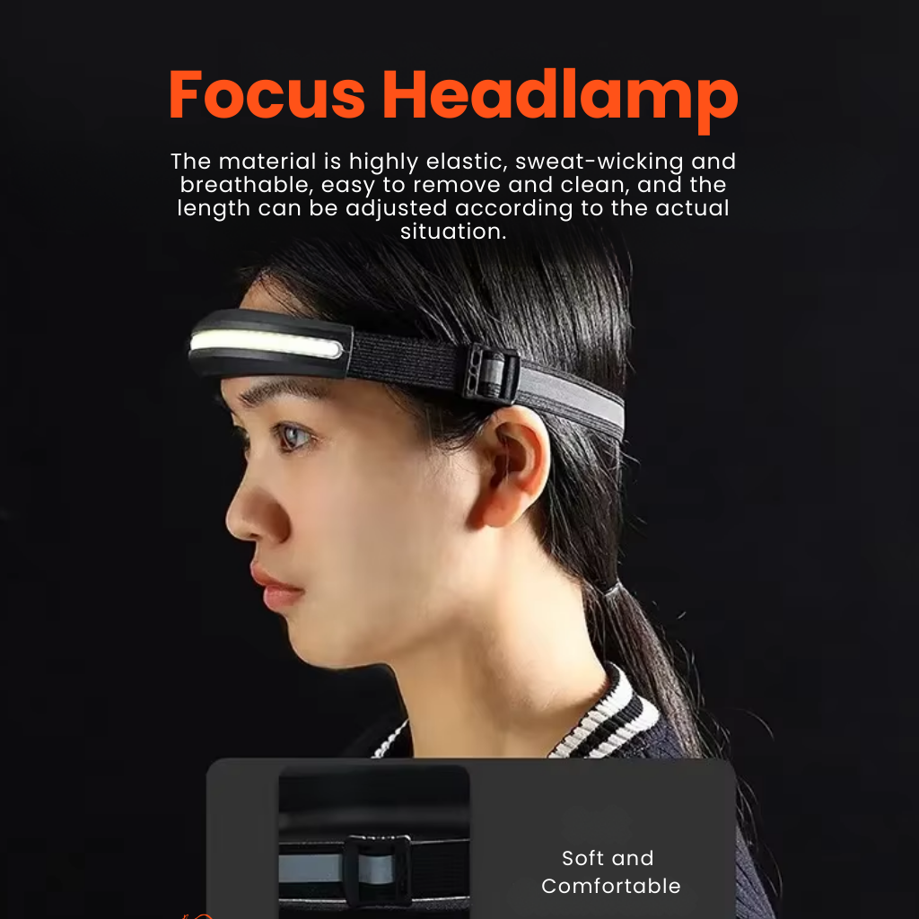 Ultra-Bright Rechargeable Headlamp – Waterproof & 230° Vision | ribuella
