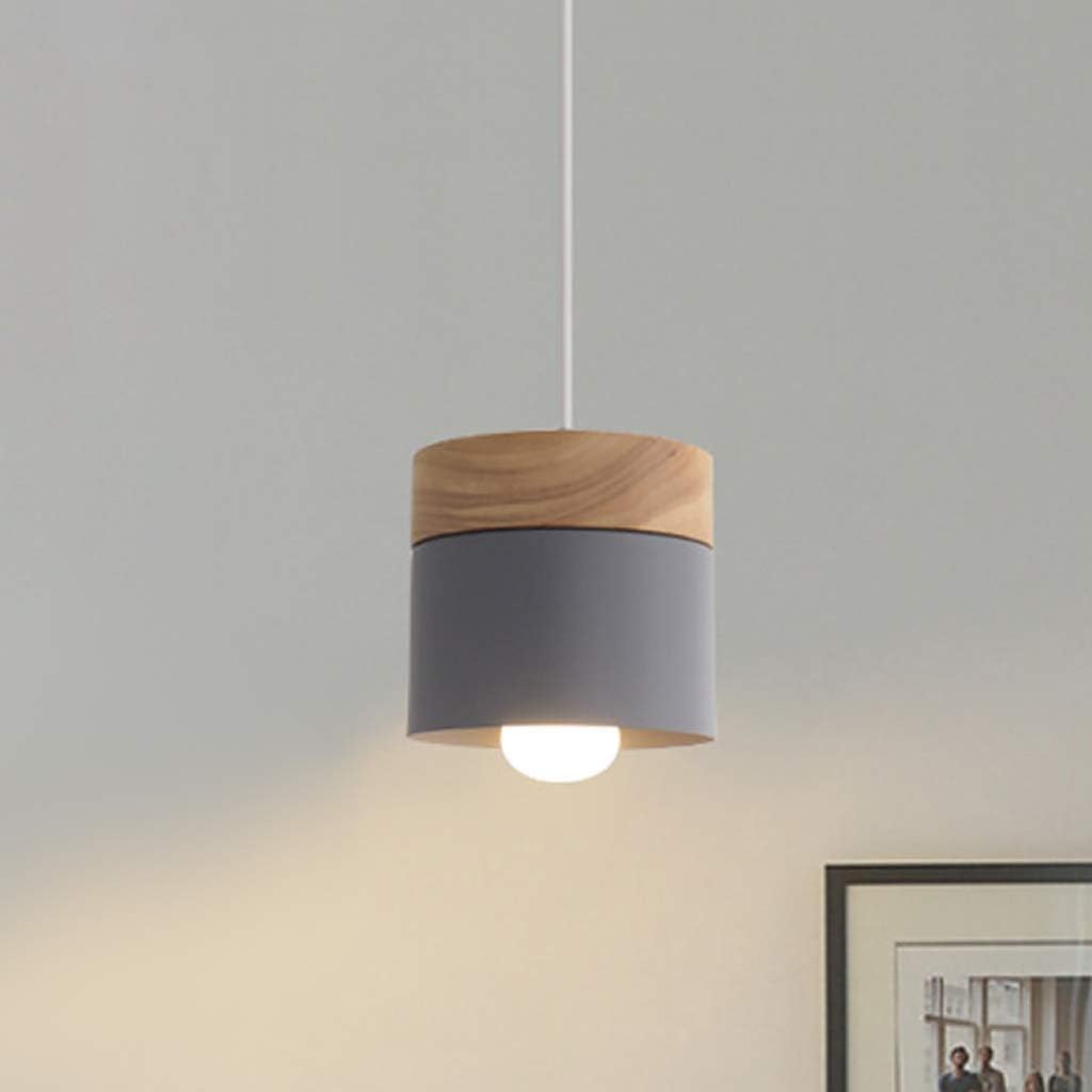 Suspension moderne Valentina en forme de boîte, structure en métal et bois pour ampoule E27