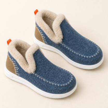 StrideEase – Warm Faux Fur-Lined Slip-On Winter Boots | ribuella