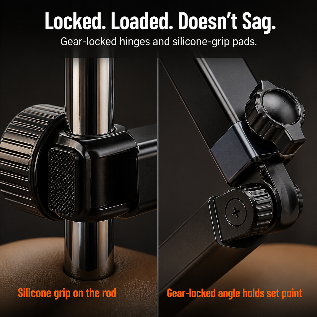 RoadEase | Position Your Tablet Right Between Both Headrests for Comfortable Backseat Viewing | ribuella