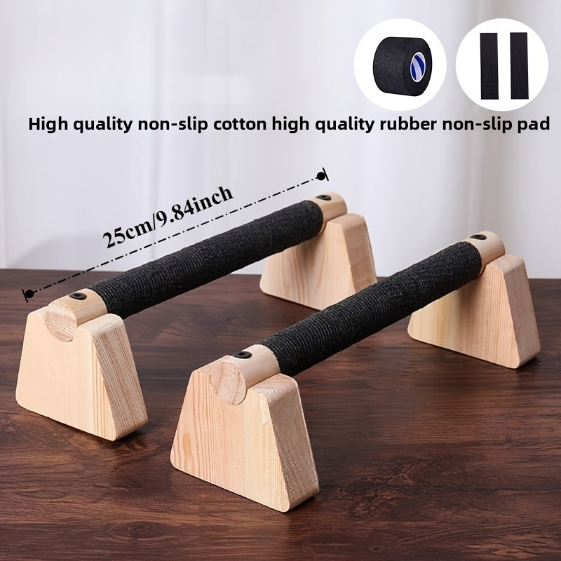 Sturdy Wood Push-Up Bars for Effective Home Workouts | ribuella