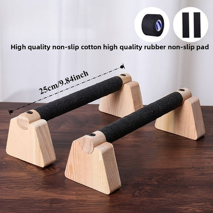 Sturdy Wood Push-Up Bars for Effective Home Workouts | ribuella