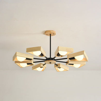 Timber Sputnik Pendant Light Fixture | ribuella