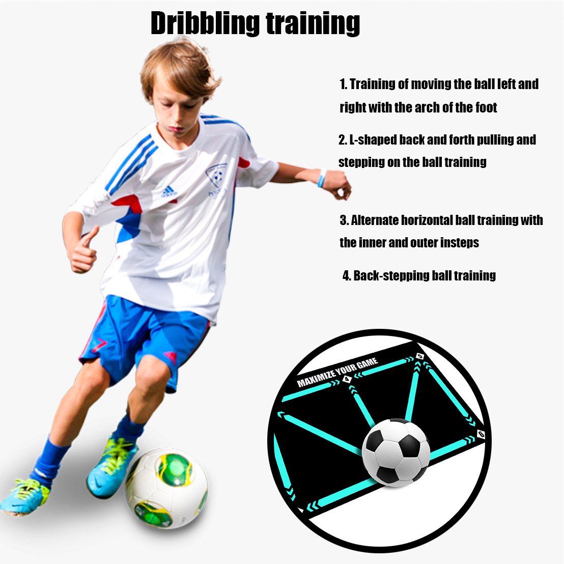Training Mat for Soccer Skills Development – Ball Control & Speed | ribuella