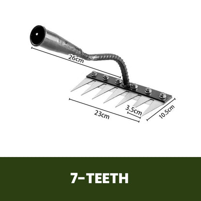 TerraEdge Carbon Steel Weed Rake | Effortless Power That Protects and Revives Your Garden | ribuella