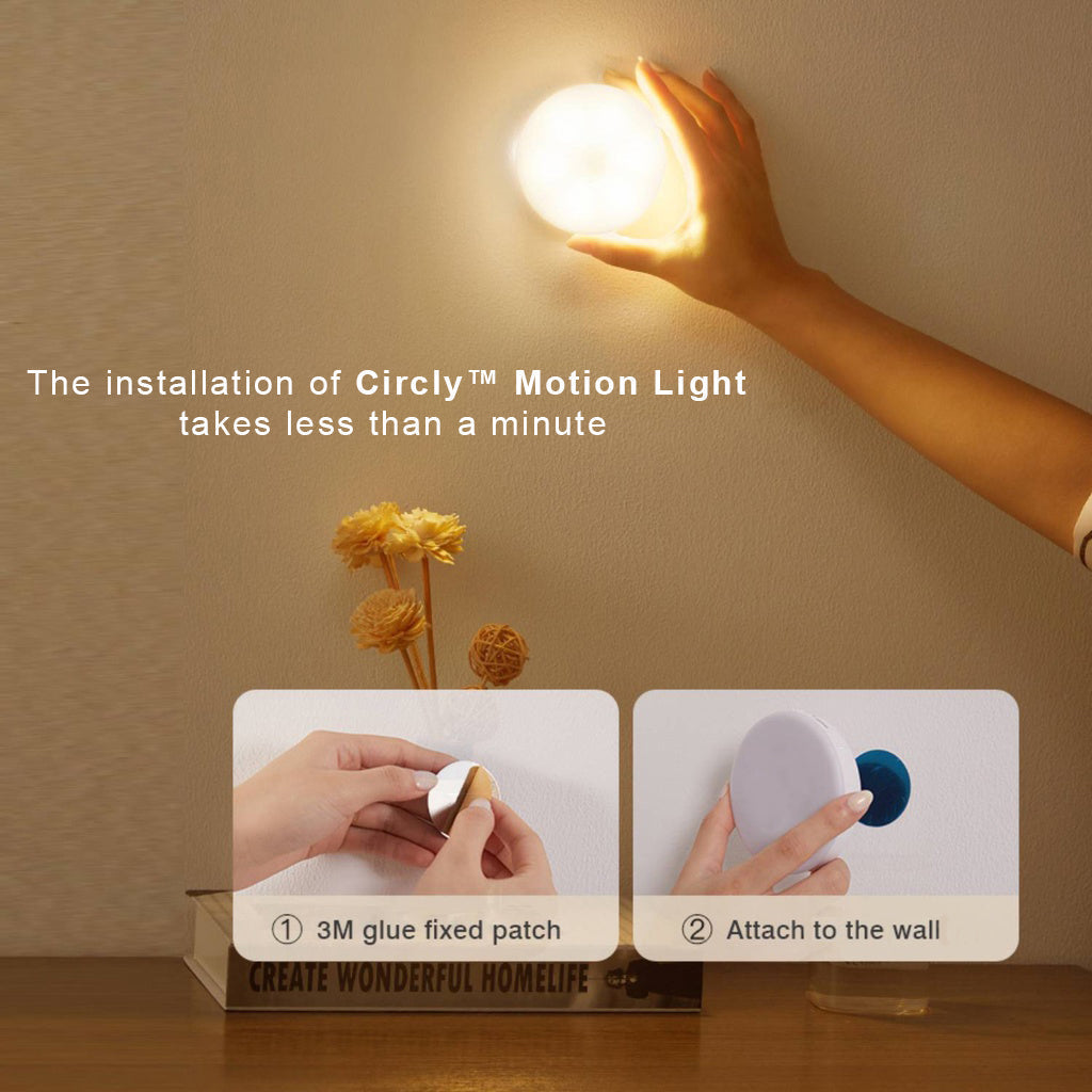 Luce con rilevamento automatico del movimento, design compatto e installazione rapida