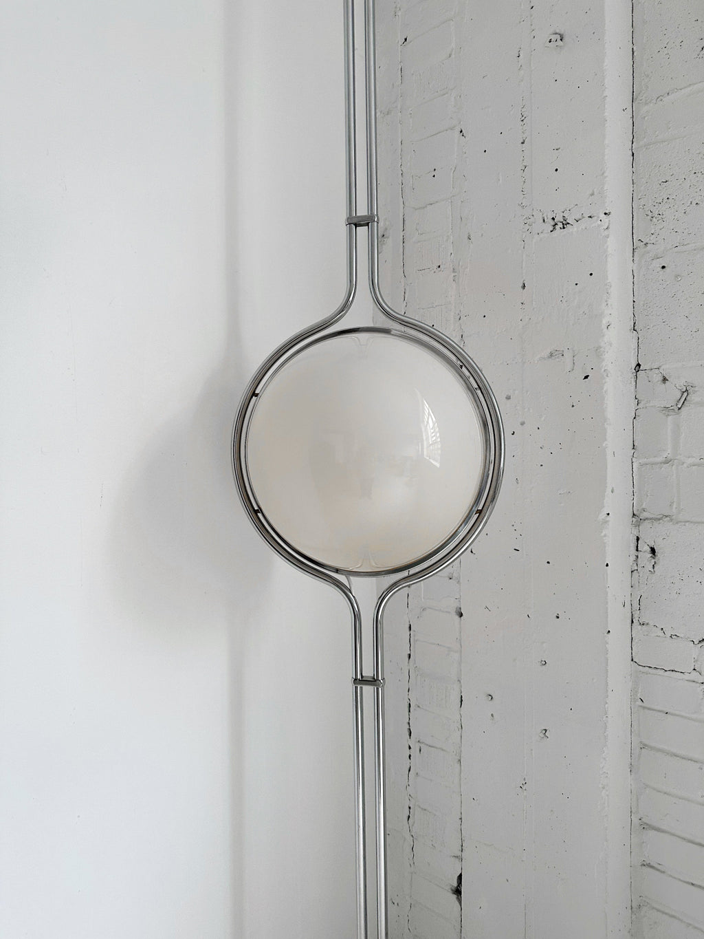 Garrault-Delord Dual Position Lamp, Ceiling Or Floor Stand, Contemporary Frame