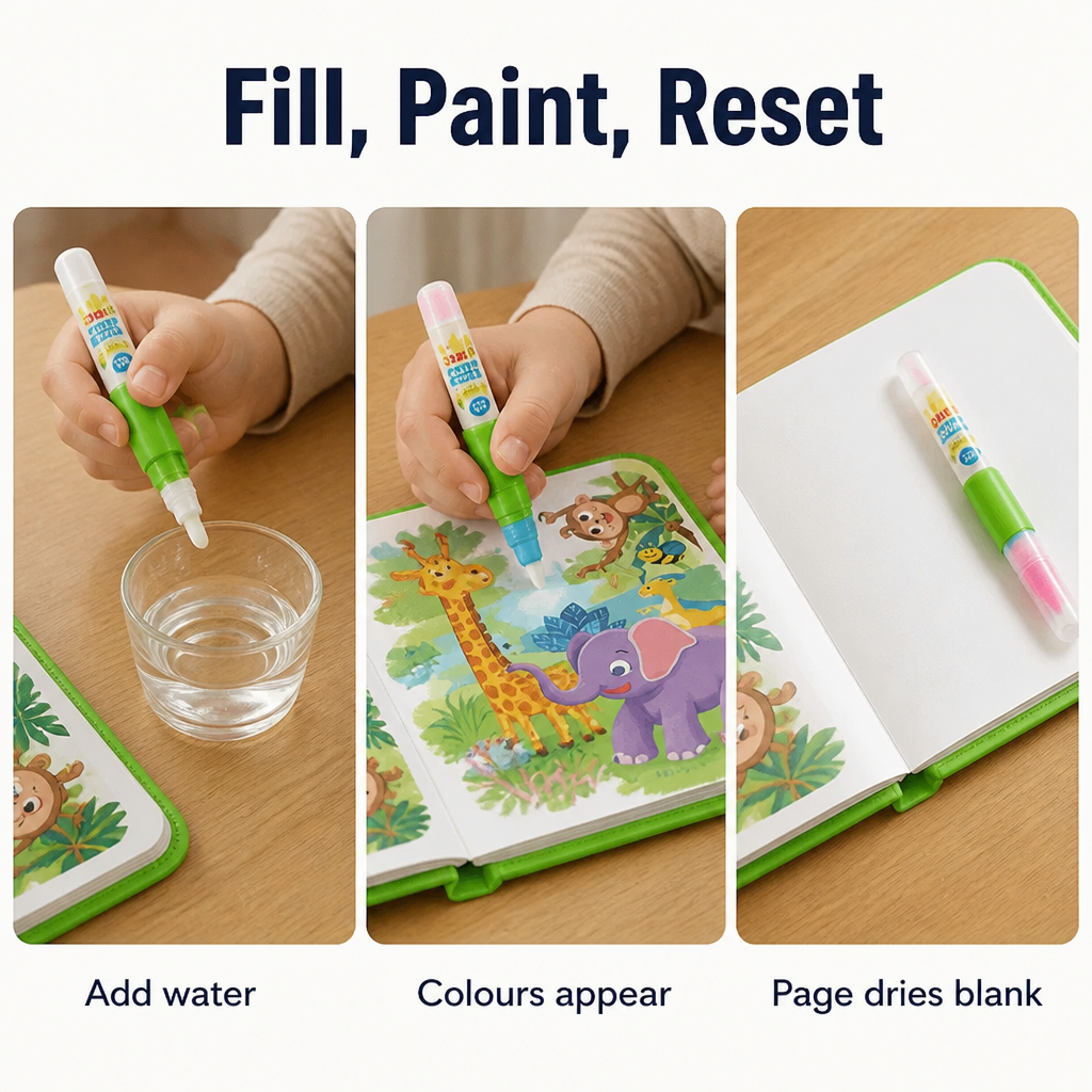 SplashCraft | Mantiene a los niños entretenidos durante horas con dibujos tranquilos y sin manchas | ribuella