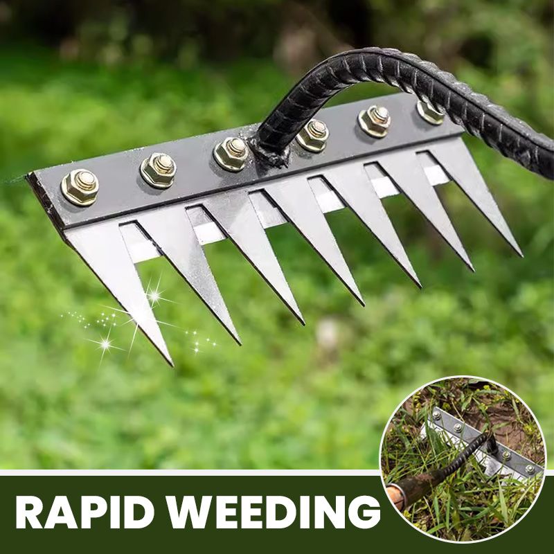TerraEdge Carbon Steel Weed Rake | Effortless Power That Protects and Revives Your Garden | ribuella