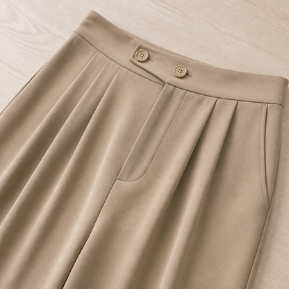 VelaCurve – High-Waist Wide-Leg Plus Size Pants with Wrinkle-Free Stretch | ribuella
