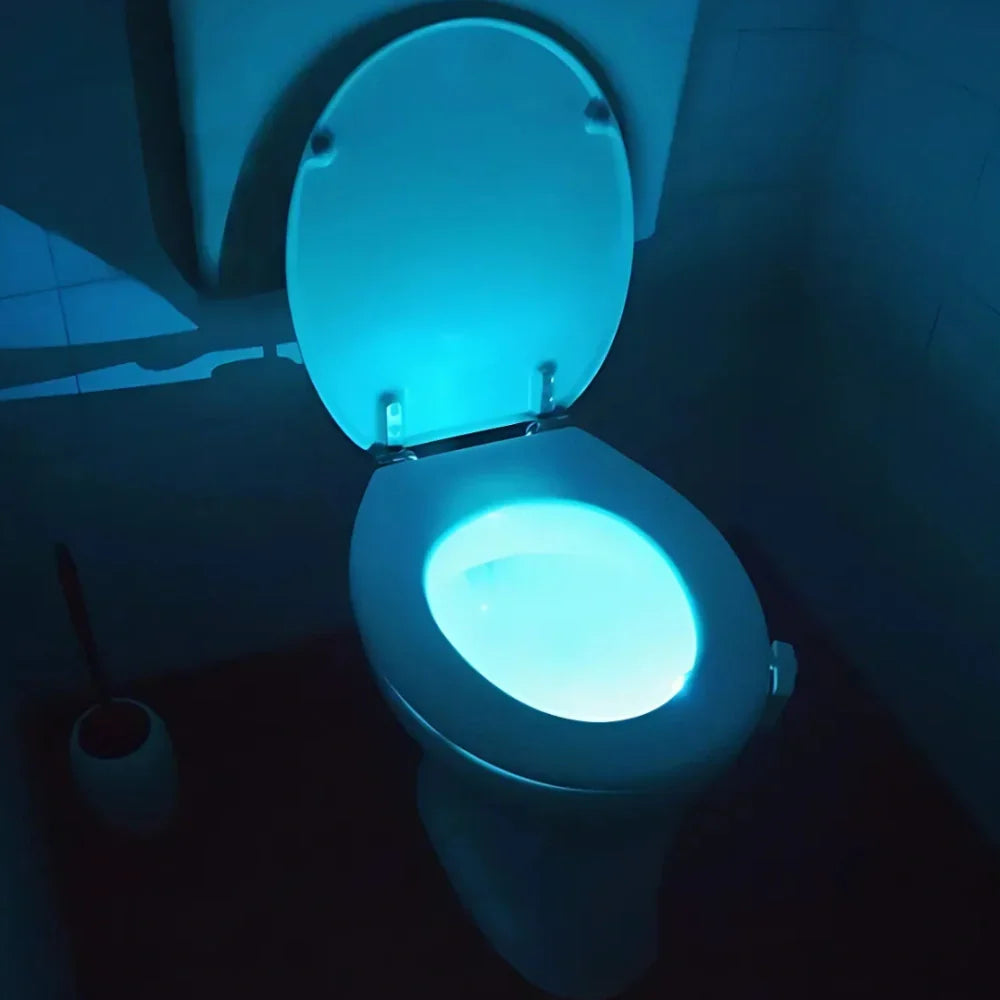 Smart LED-natlampe med bevægelsesaktivering, automatisk toiletsensor og belysning