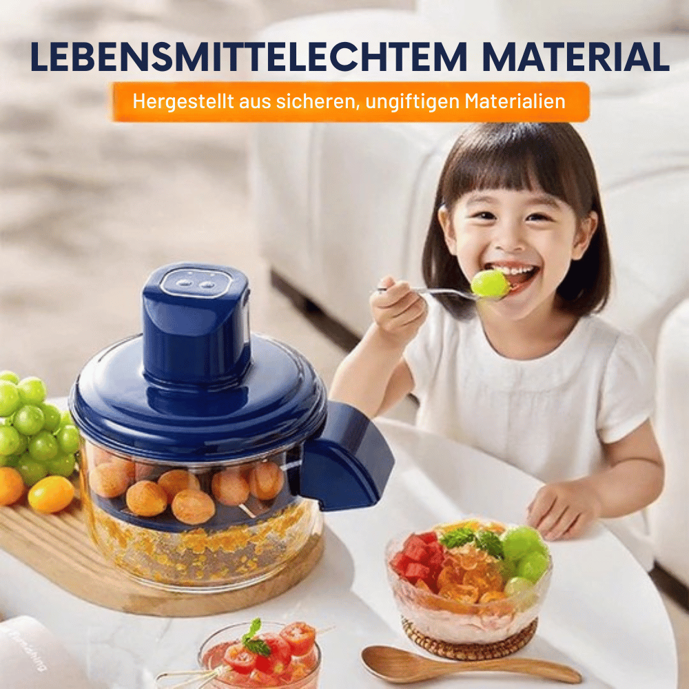 USB Rechargeable Electric Chopper with Five Blades | ribuella