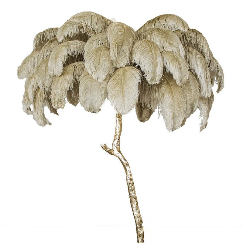 O'Moore Ostrich Feather Floor And Table Lamp Nordic Luxury