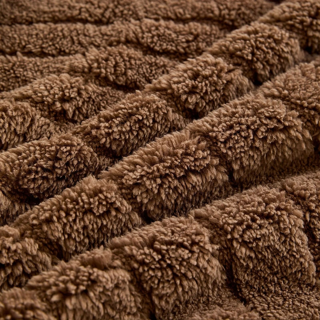 Plaid réversible en peluche pour canapé, utilisable toute l’année | ribuella