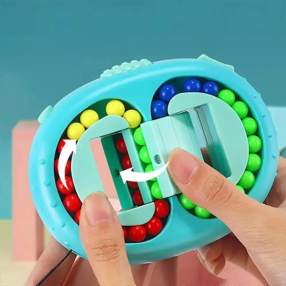 Rotating Bean Fidget Puzzle | Enhances Logic & Color Identification | ribuella