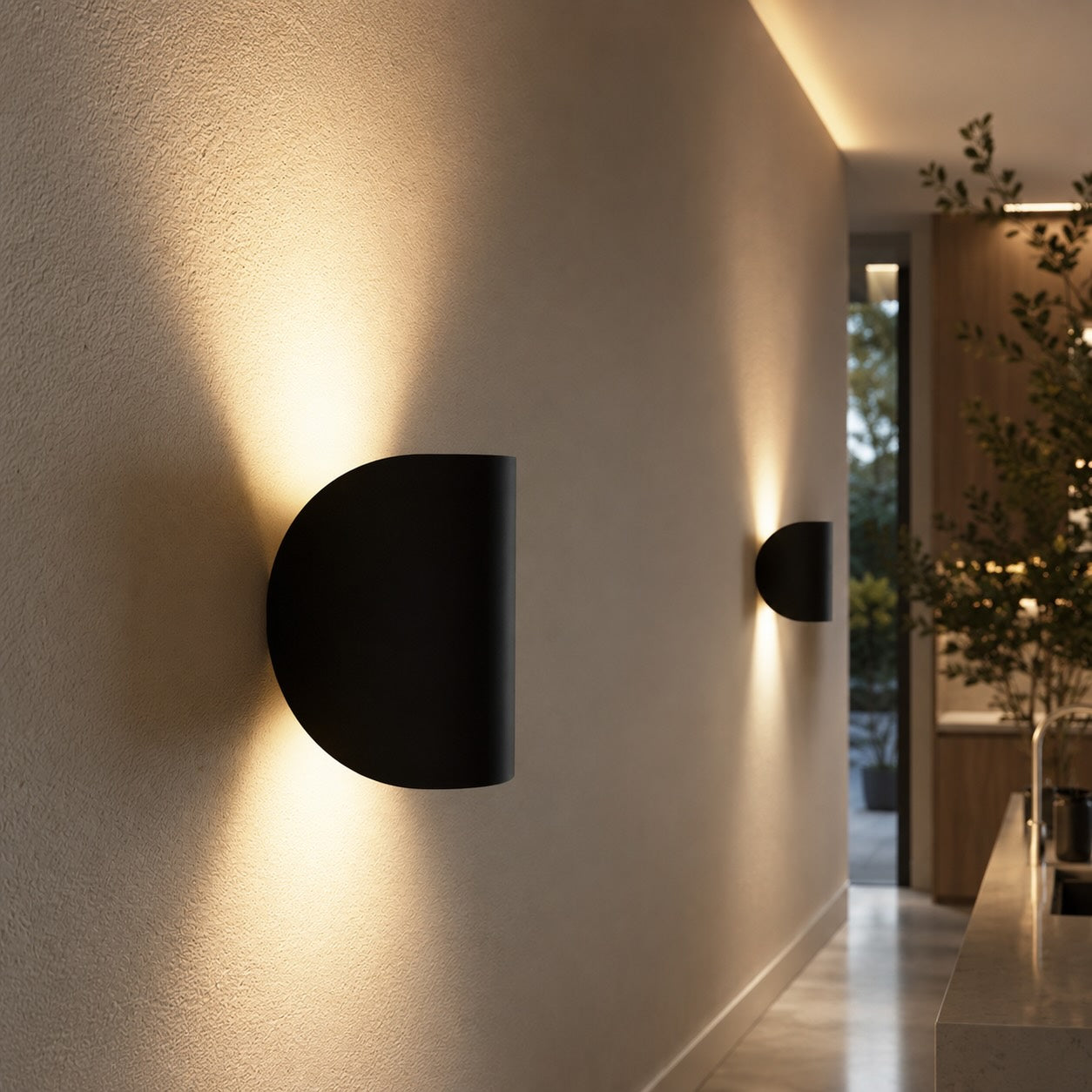 Modern Wall Light Adjustable Aluminum LED Up Down Fixture Dimmable Energy Efficient | ribuella
