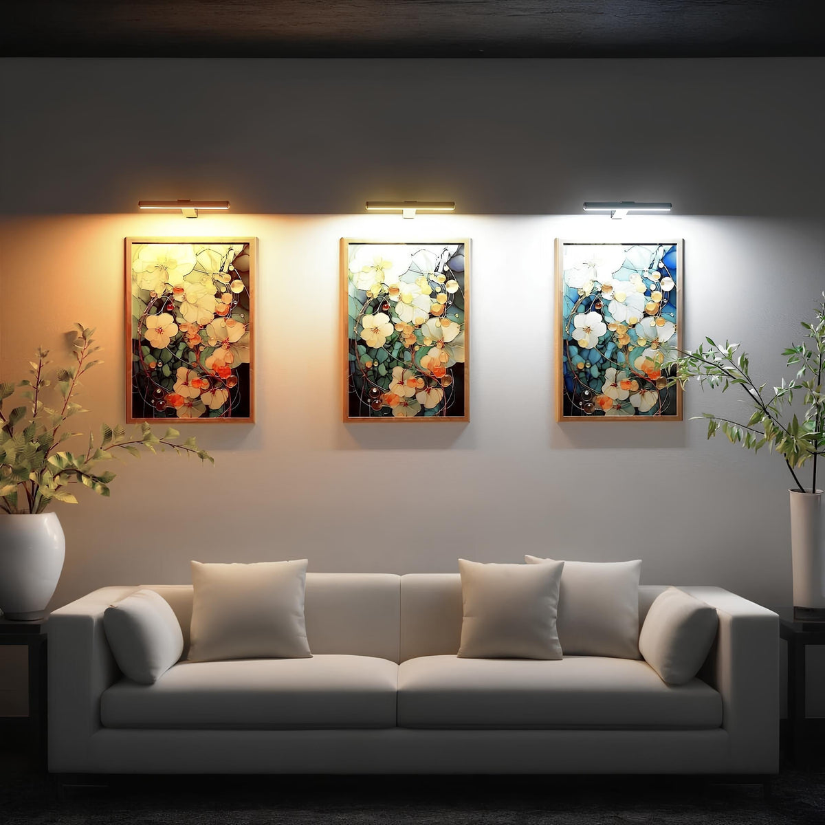 Cordless Rechargeable Picture Light Remote Brightness And Color Control