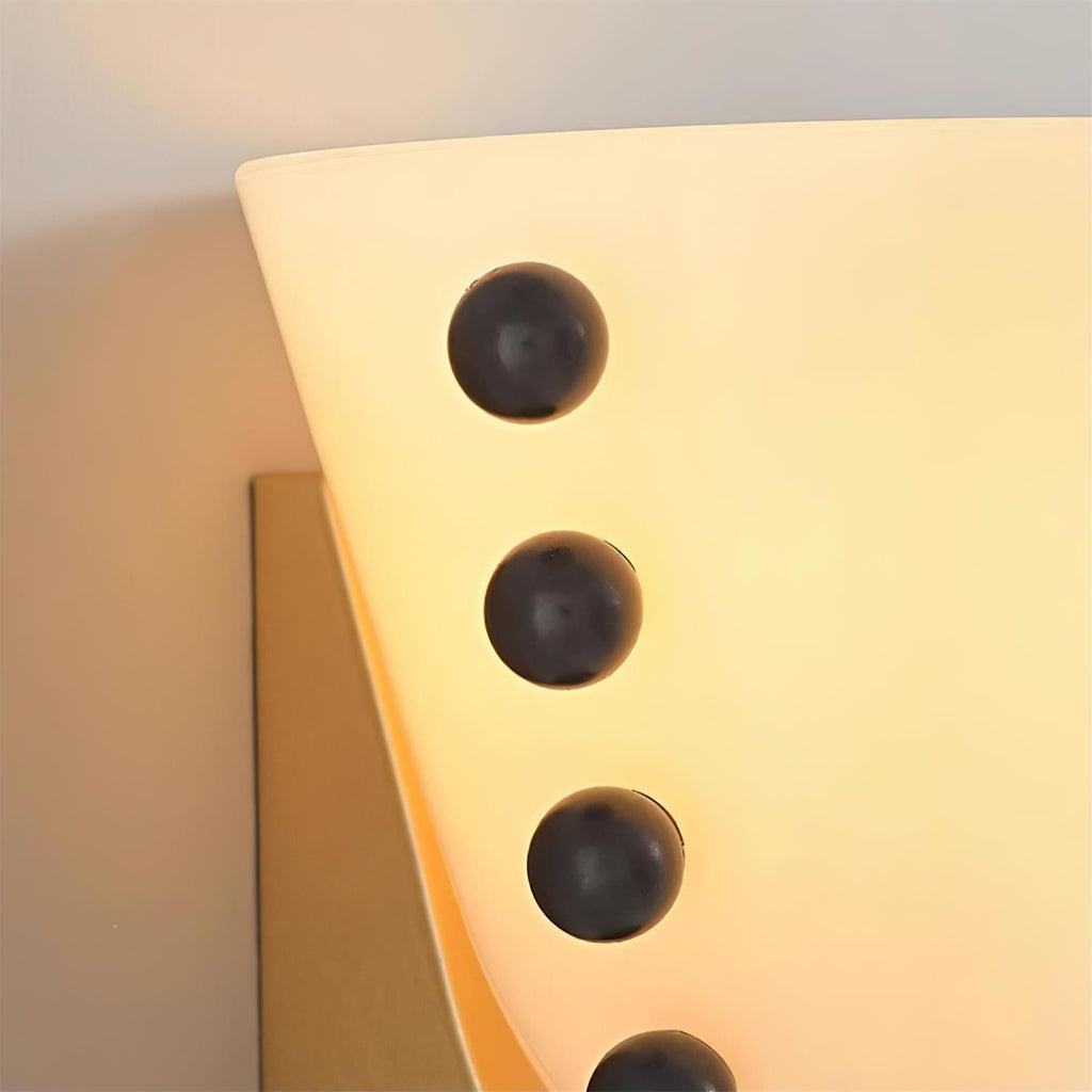 Gemma Asymmetrical Layered Shade Wall Lamp Sculptural Profile