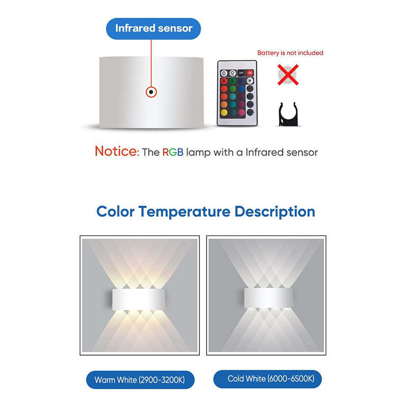 Tronix Rectangular Metal Outdoor Wall Lamp, Black White Water-Wave