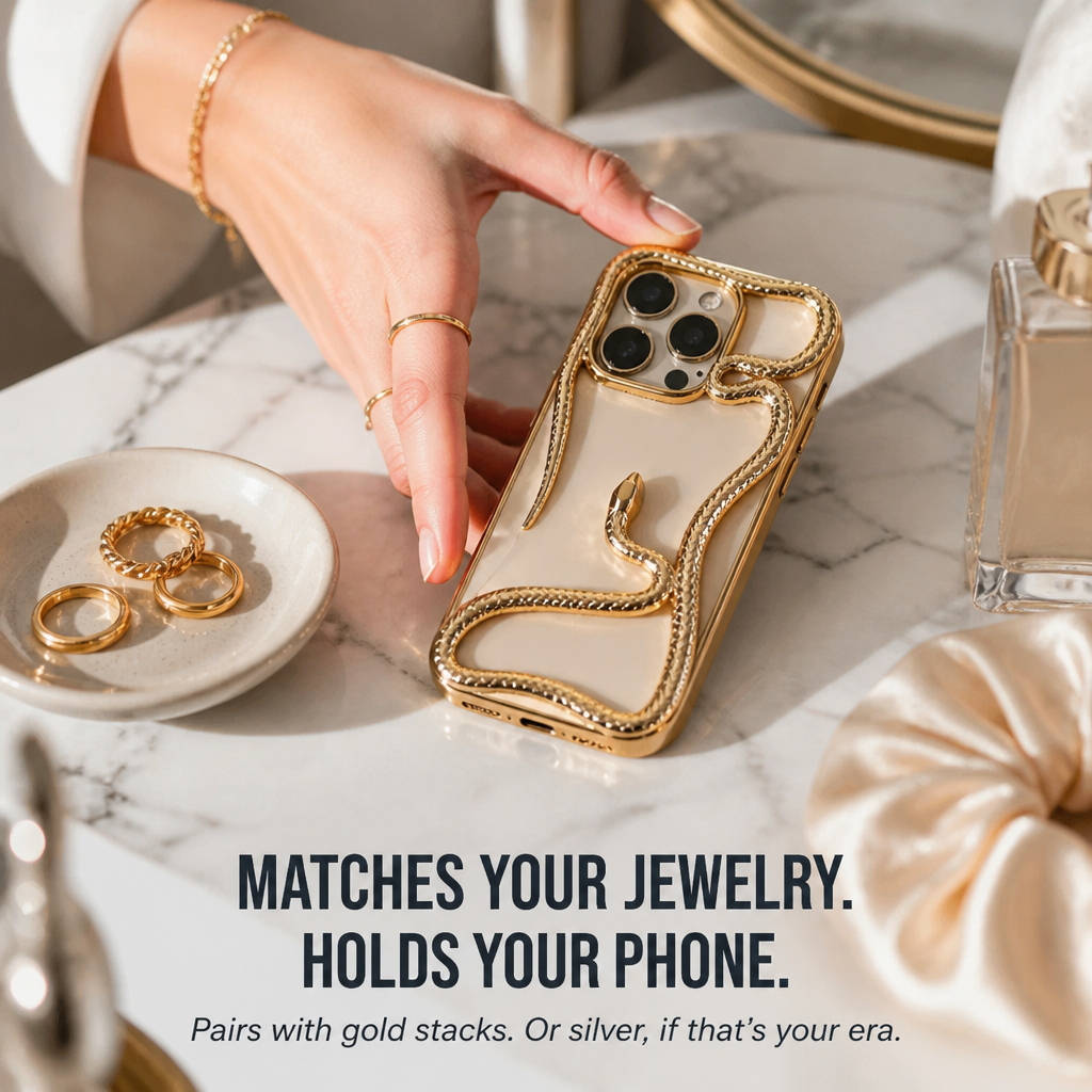 Serpentine Luxe | Bär din iPhone som ett skulpterat smyckesmästerverk | ribuella