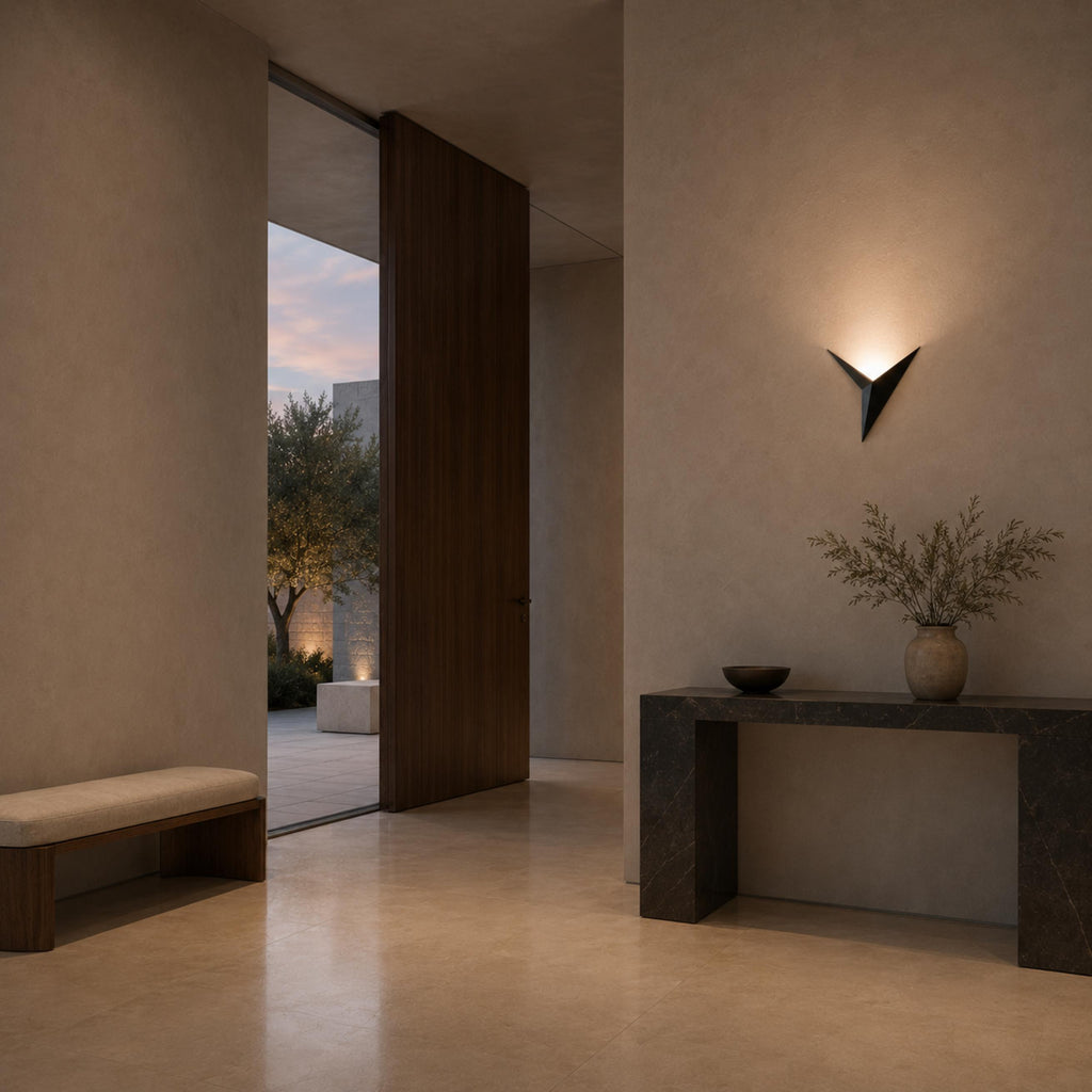 Modern Minimalist Wall Sconce Lighting Wall Mounted Metal Fixture with Integrated LED Dual Color Modes | ribuella