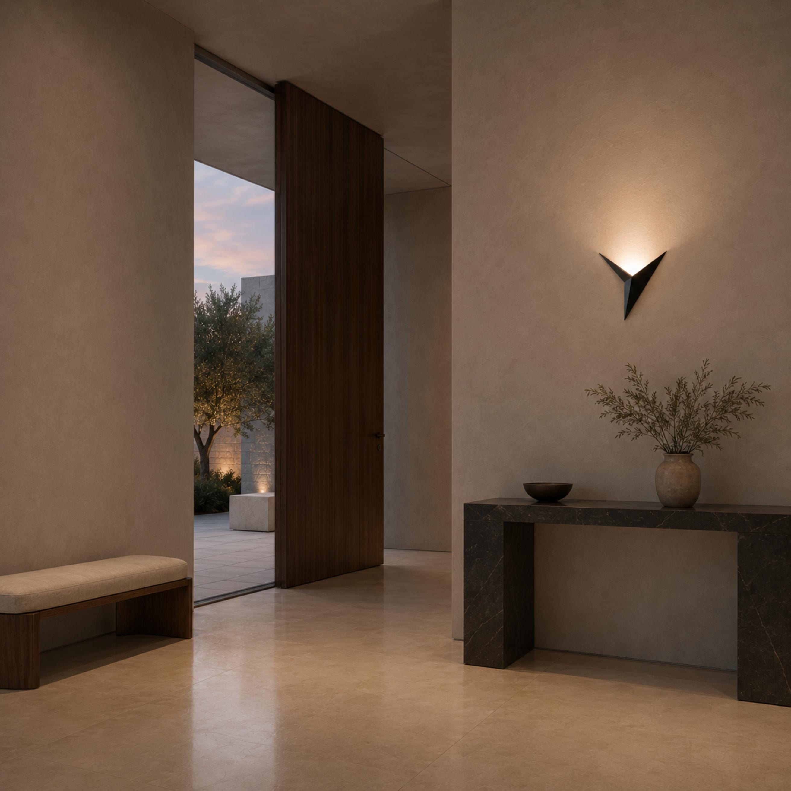 Modern Minimalist Wall Sconce Lighting Wall Mounted Metal Fixture with Integrated LED Dual Color Modes | ribuella