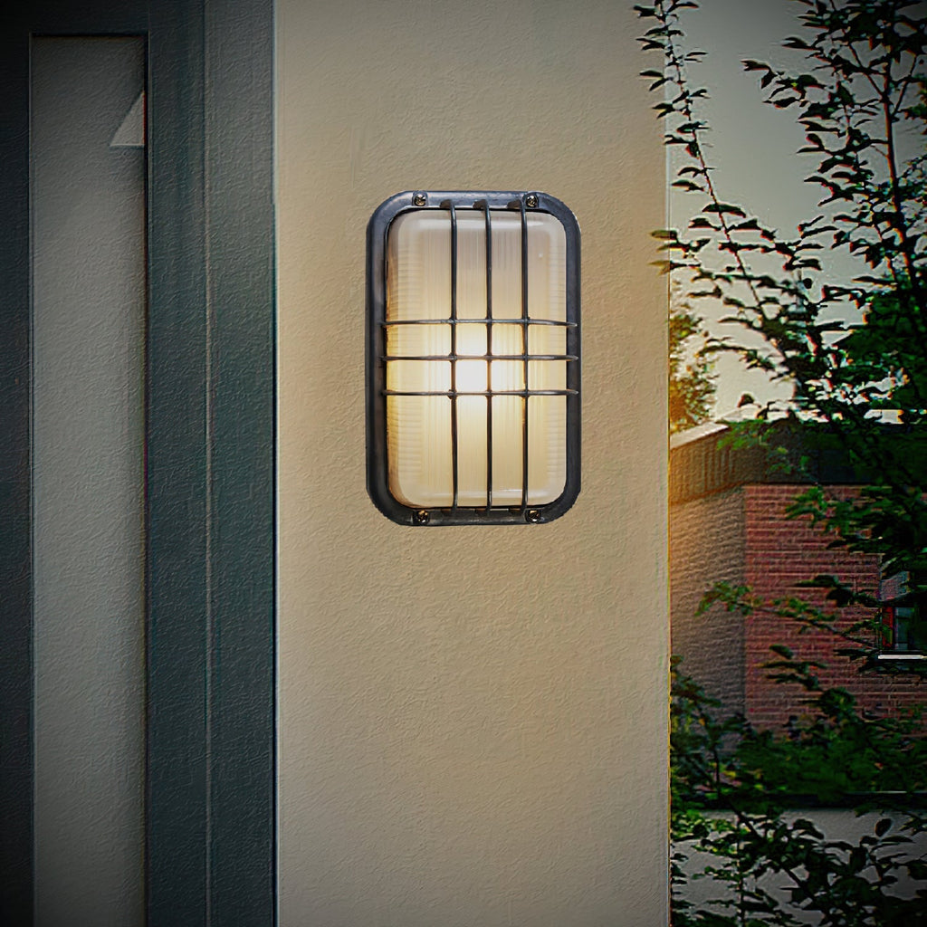 Garden Trading Chatham Outdoor Sconce - Wall Mount Frosted Diffuser