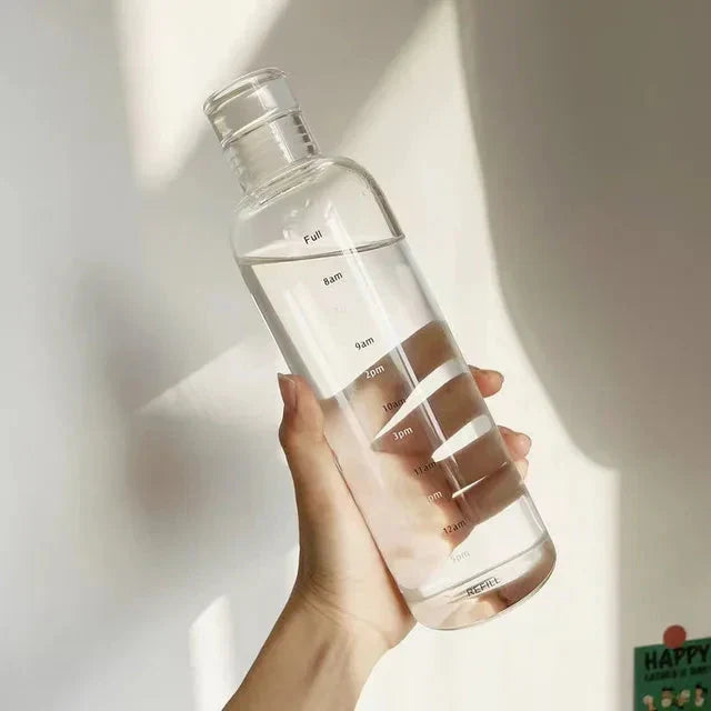 Time-Marked Water Bottle for Hydration Tracking | ribuella