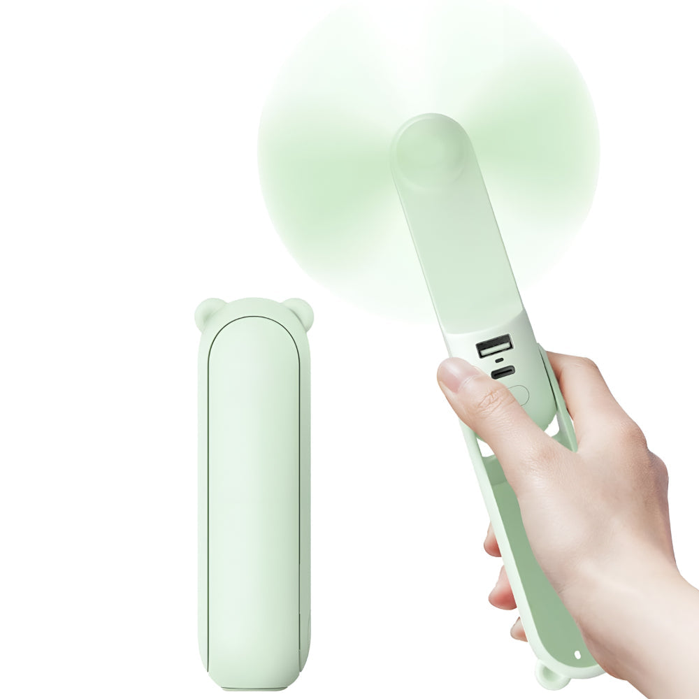 Compact USB Rechargeable Handheld Fan Foldable Pocket Design