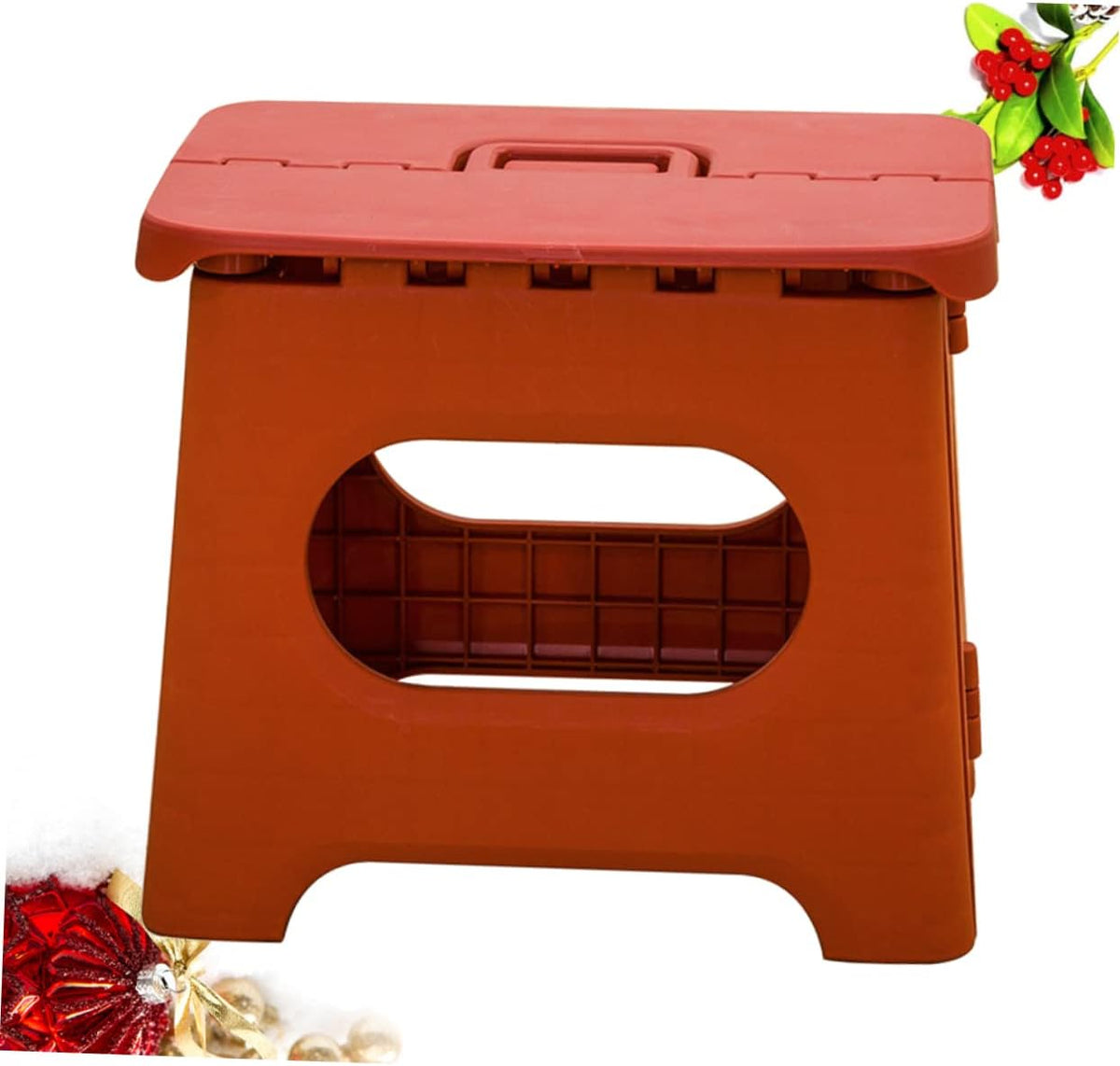 Compact Foldable Step Stool, Carry Handle, Easy Storage Design