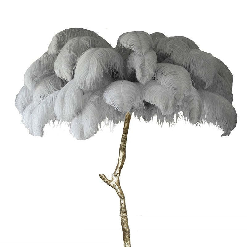 O'Moore Ostrich Feather Floor And Table Lamp Nordic Luxury