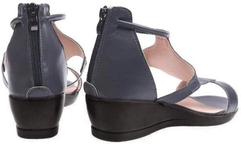 Strappy Wedge Sandals with Comfortable Footbed | ribuella