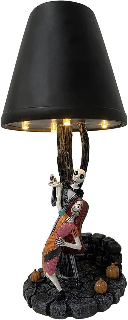Nyra Skeleton LED Table Lamp, Minimalist Halloween Accent