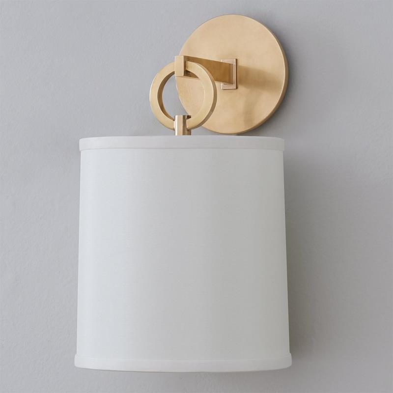 Full Circle Wall Sconce, Sculptural Ring Shade, Soft Ambient Lighting