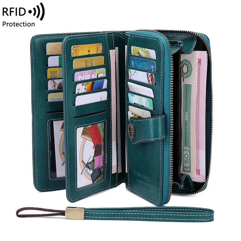 Peněženka s RFID ochranou pro 24 karet – štíhlý a kompaktní design | ribuella