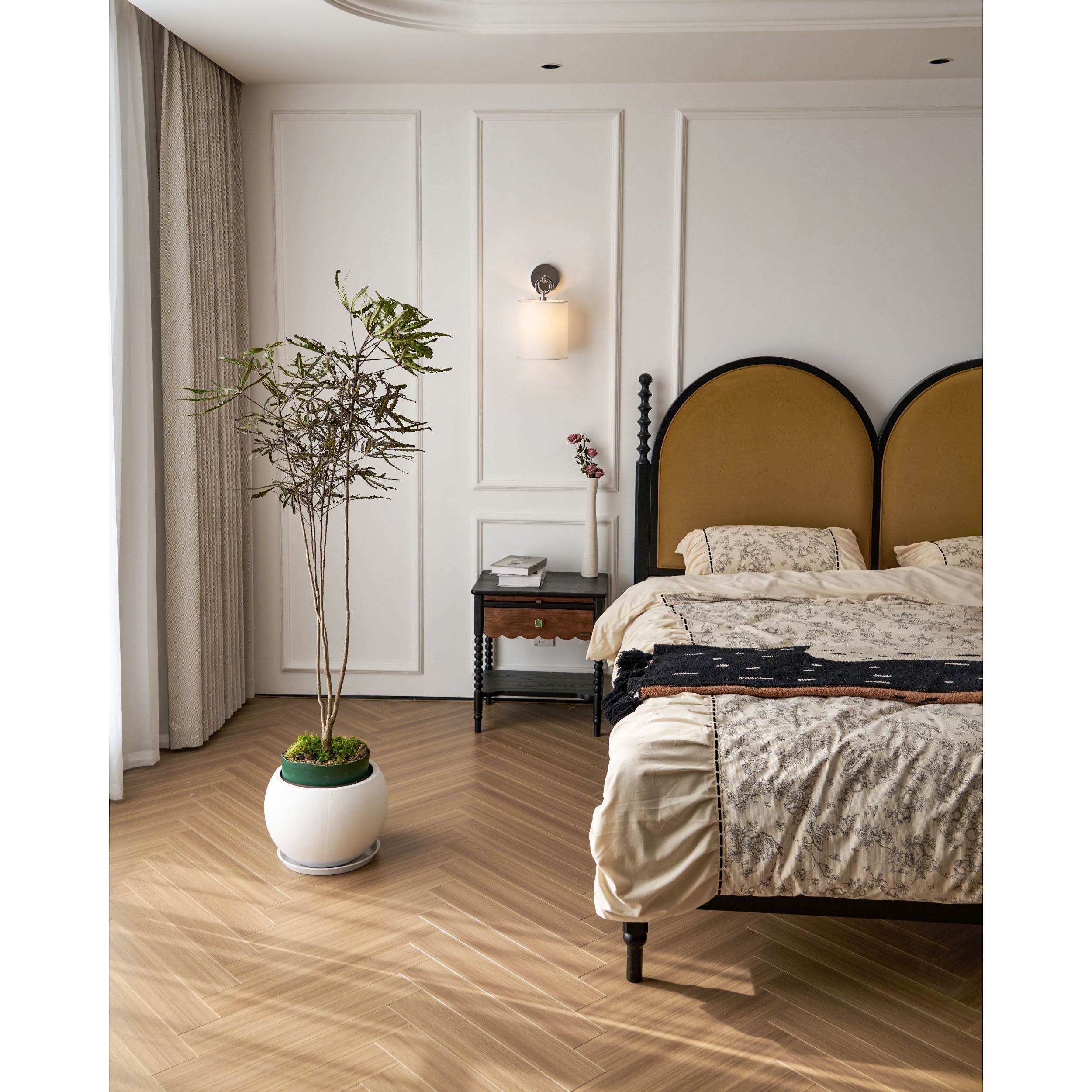 Full Circle Wall Sconce, Sculptural Ring Shade, Soft Ambient Lighting
