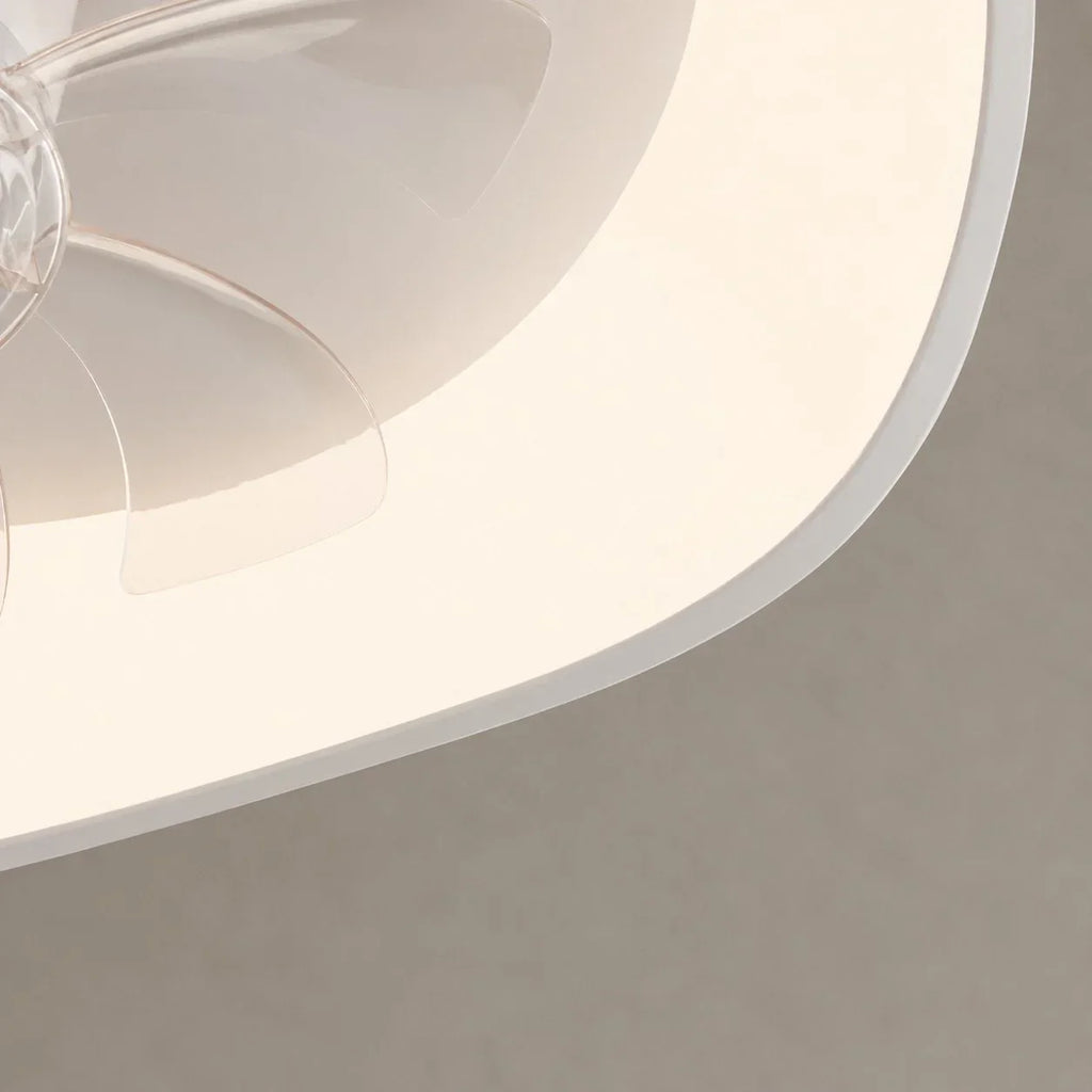 Full Spectrum Eye-Care Ceiling Fan Light — Compact Low Profile Design