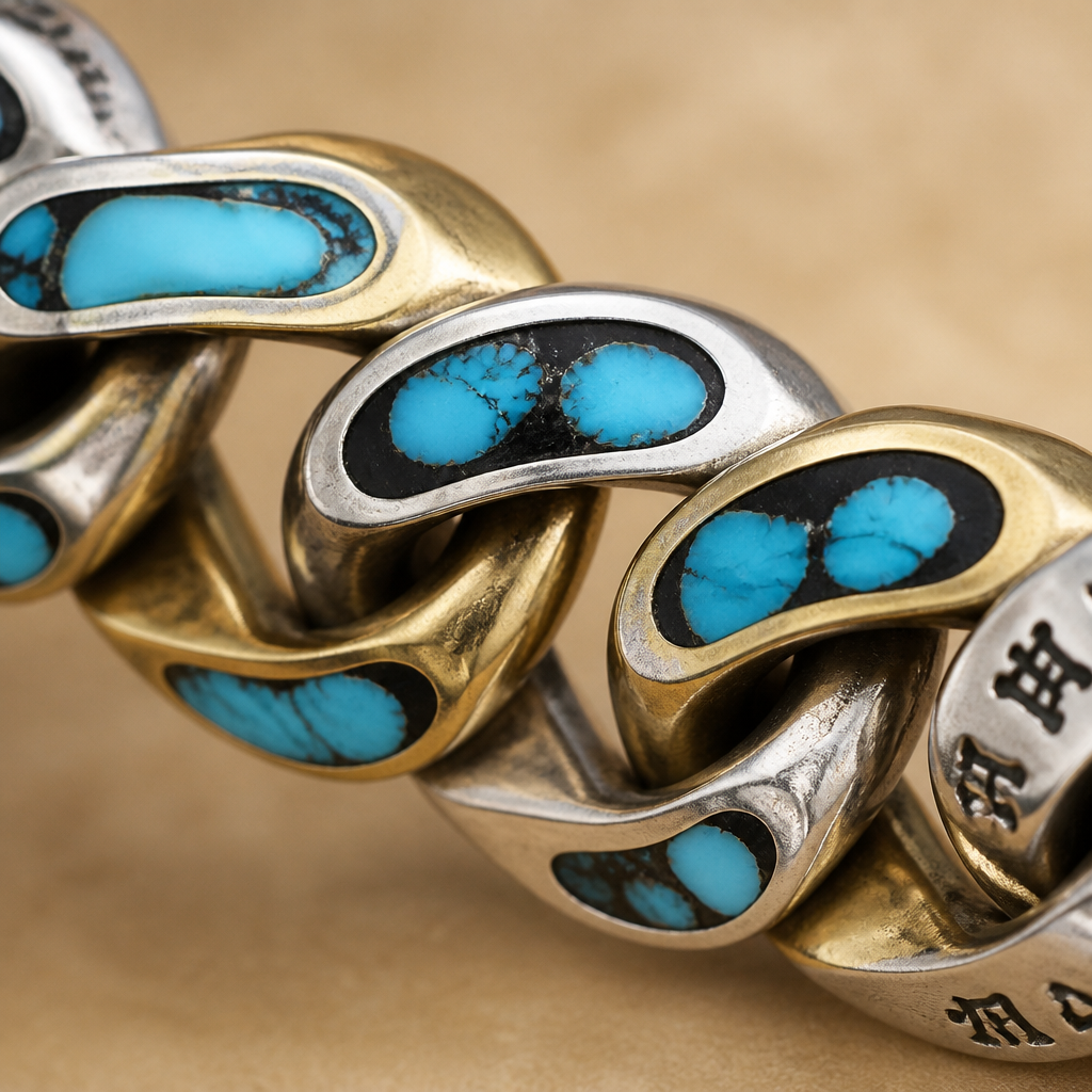 SereniStone – Tibetan Nine-Eyed Dzi Bead Bracelet Featuring Turquoise Inlay | ribuella