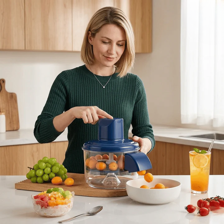 USB Rechargeable Electric Chopper with Five Blades | ribuella