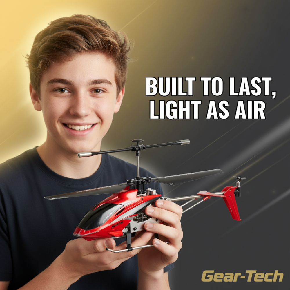 Helicóptero teledirigido duradero - Luces LED, resistente a los golpes y vuelo estacionario estable