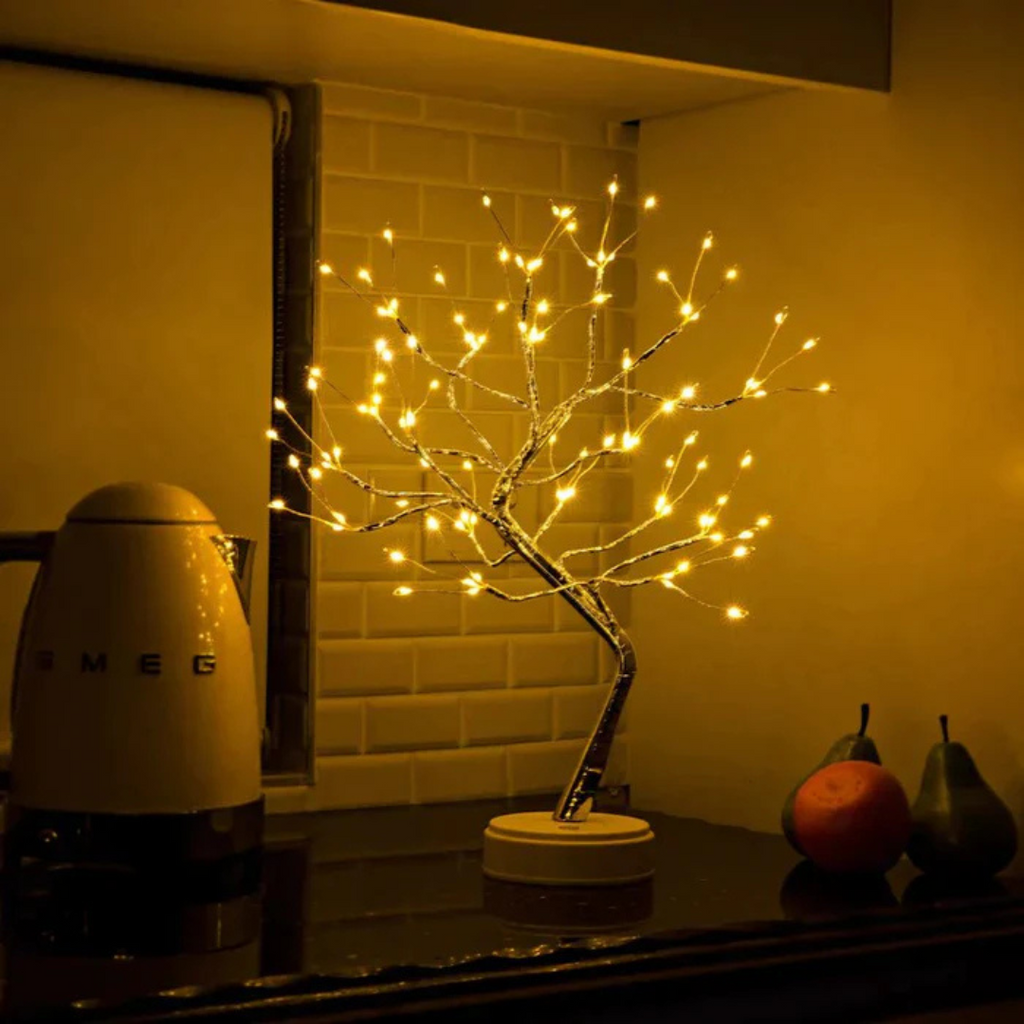 Aurelle Sculptural Geometric Table Lamp With 108 Integrated LEDs