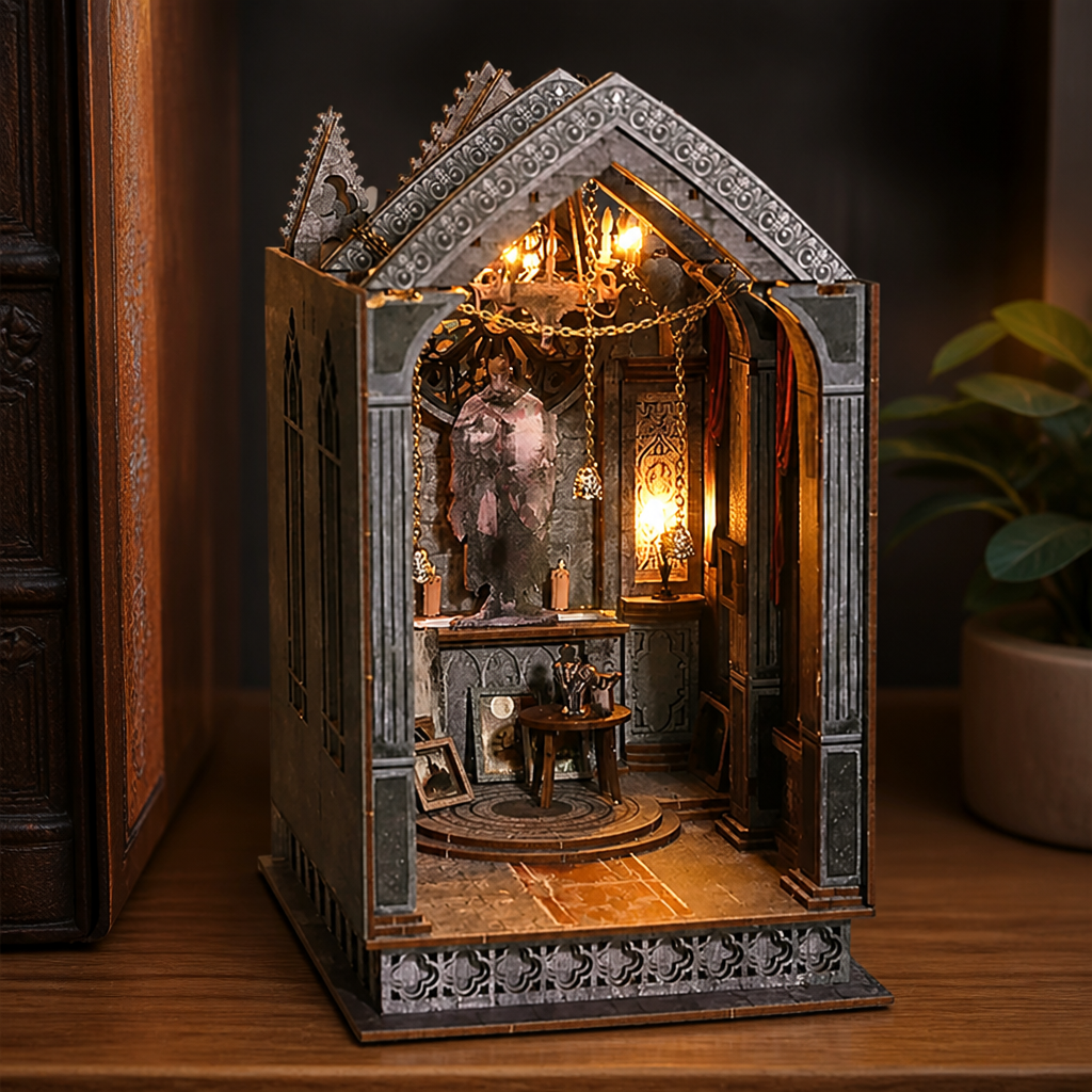ShadowHaven | Transforma tu estantería en un reino de fantasía viviente iluminado por velas | ribuella