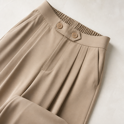 VelaCurve – High-Waist Wide-Leg Plus Size Pants with Wrinkle-Free Stretch | ribuella